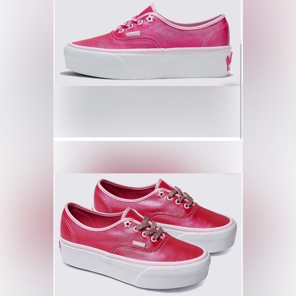 NEW pink Barbie platform vans sz 8 - Picture 9 of 9